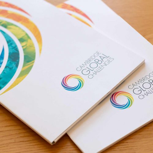 Folder design and production for Cambridge Global Challenges