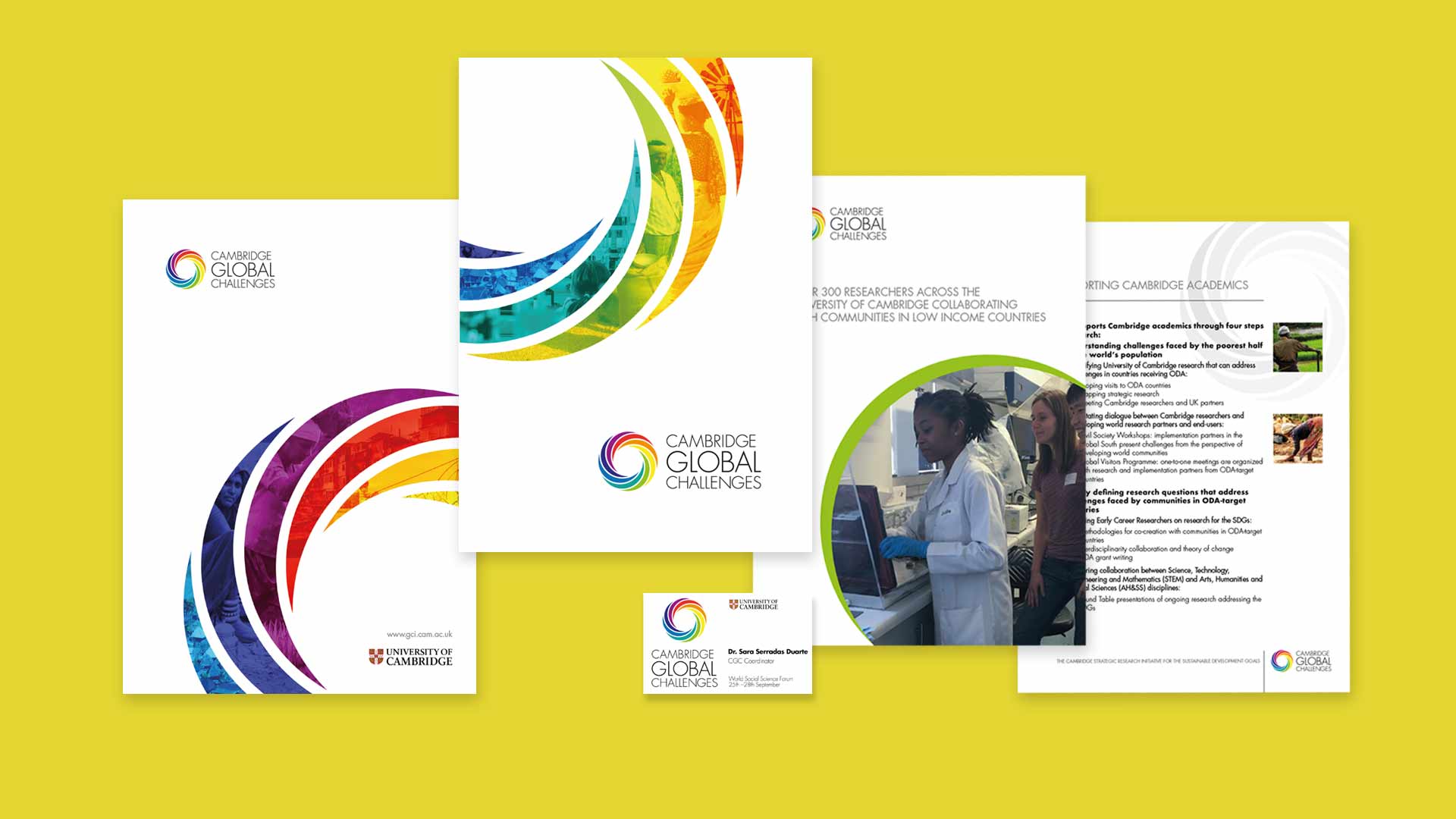 Folder design and production for University of Cambridge global development initiative