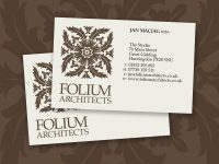Stationery design and production for Folium Architects