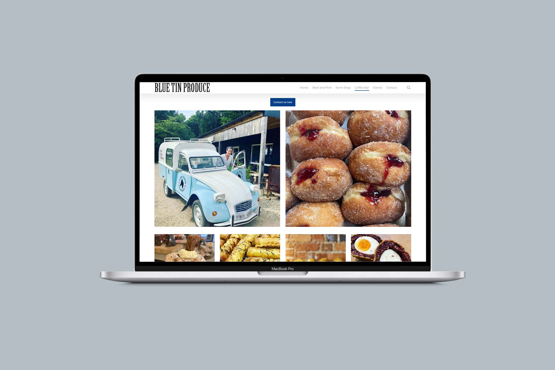 Responsive website for rare breeds farm and farm shop